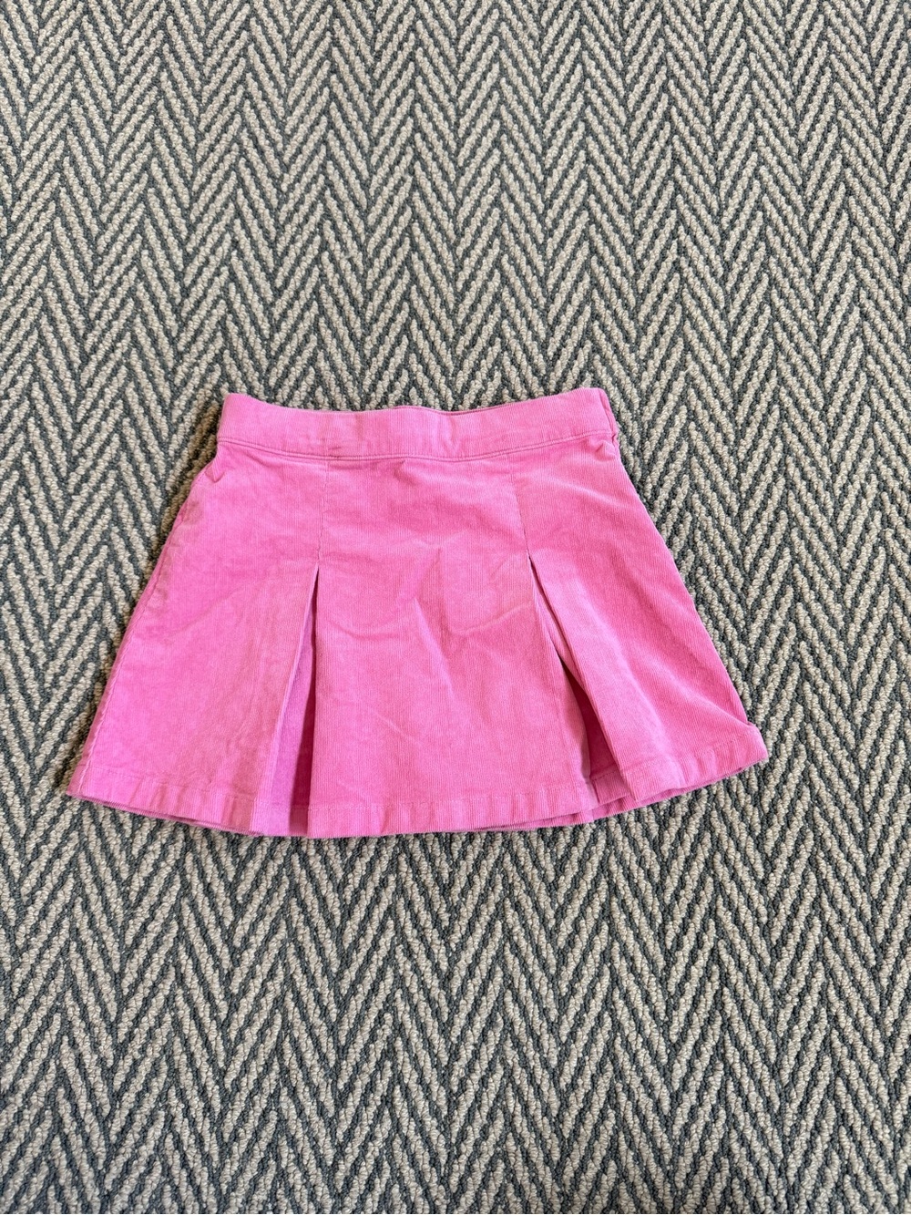 Girls’ Crewcuts Pink Corduroy Pleated Skirt